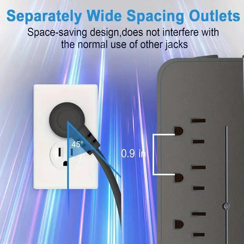 MaxGuard Surge Protector - 8 AC & 3 USB + 1 USB-C Power Station